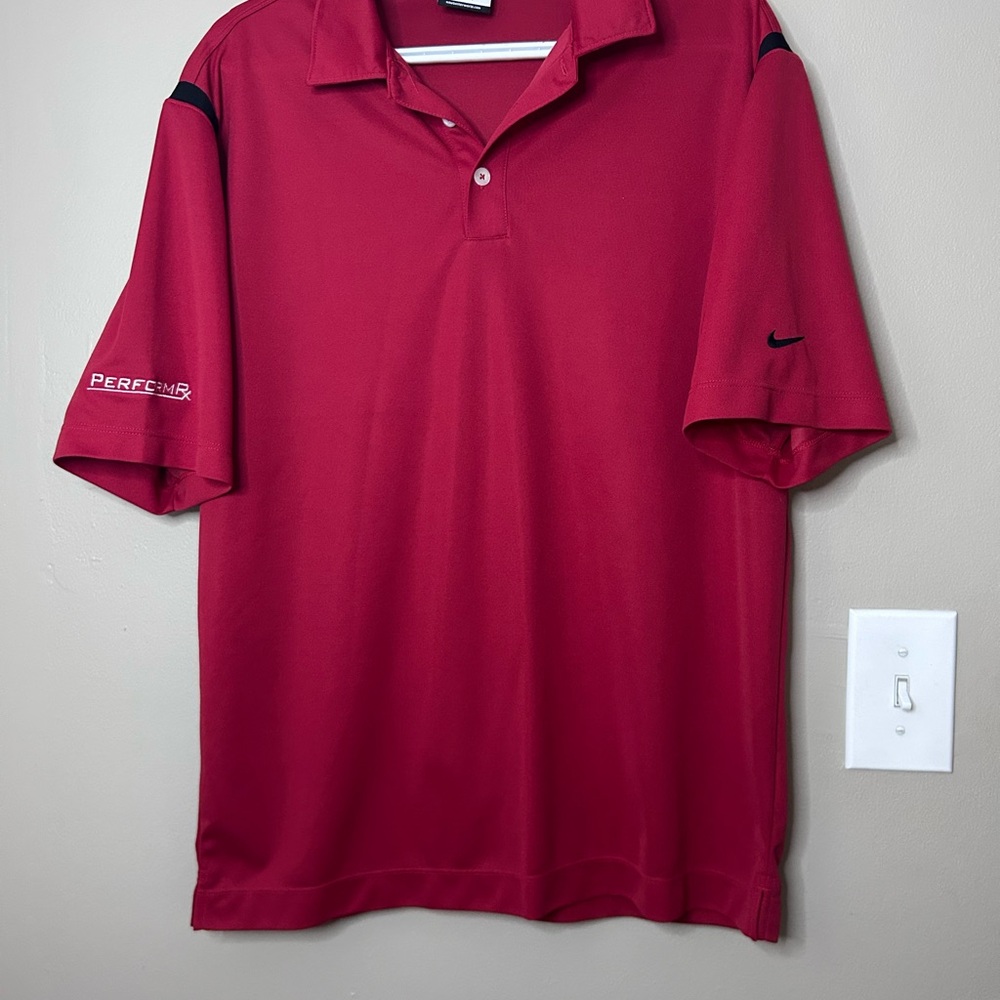 Nike Men's Red Polo Golf Shirt